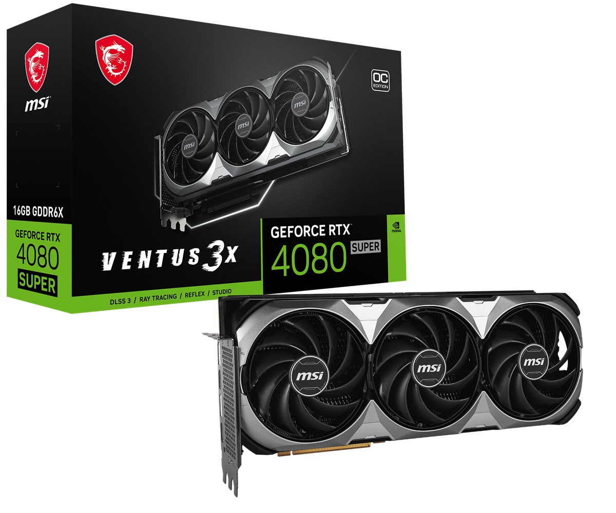 MSI GEFORCE RTX4080 SUPER 16G VENTUS 3X OC 16GB GDDR6X 256BIT 1XHDMI 3XDP EKRAN KARTI